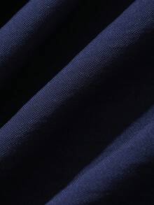 Dazy Plus Plus Size Women Solid Color Frill Trim Pullover Loose Long Nightgown Spring Summer Loungewear Dress Pajamas - Navy Blue - View 4