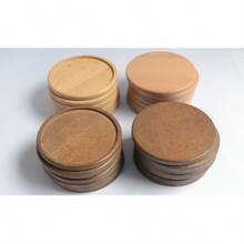 4pcs/3pcs/1pc Coaster Set/Yellow Beech Round Coasters/Beech Coaster Set/Coffee Cup Coasters, Dining Table Decoration, Kitchen & Living Room Decor, Ins-Style Heat-Resistant Coasters - Multicolor - View 8
