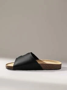Solecia Women's Spring/Summer New Fashion Black Comfortable Flat -Style Beach Sandals - Black - View 8