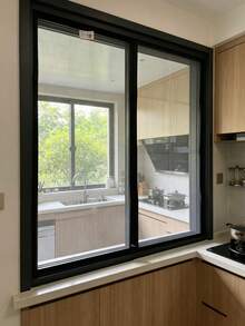 Zipper-Style Self-Adhesive Mosquito Screen, Suitable For Home Windows, Detachable - Black Border - View 6