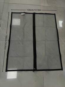 Zipper-Style Self-Adhesive Mosquito Screen, Suitable For Home Windows, Detachable - Black Border - View 13