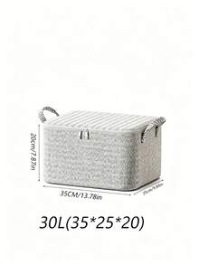 Bolsa de almacenamiento plegable con asa & cremallera, organizador transpirable de gran capacidad, bolsa portátil reforzada para ropa de cama, mantas & edredones, cesto multifuncional para ropa, juguetes, ahorrador de espacio para dormitorio, hogar & residencia estudiantil - Multicolor - Ver 12