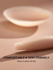 LUVLETTE Reusable Sticky Adhesive Silicone No Show Nipple Covers-A Good Choice For Slim-Fitting T-Shirts Wedding Bra - Cinnamon - View 9