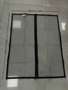 Zipper-Style Self-Adhesive Mosquito Screen, Suitable For Home Windows, Detachable - Black Border - View 14