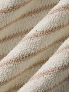 DAZY Atasan Rajut Pria Motif Jacquard Garis-Garis Aprikot untuk Musim Panas - Aprikot - View 3