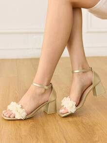 CUCCOO HITCHD Women's High Heel Sandals Summer - Gold - View 4