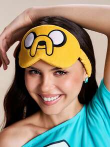 ADVENTURE TIME X SHEIN 3D卡通睡眠遮光眼罩，可愛3D造型，精緻刺繡，有效遮光，柔軟面料 - 彩色 - 查看 2