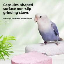 寵物用品 鸚鵡站架平台 鸚鵡冰淇淋爪磨平台 牡丹黑鳳凰虎輕米色磨爪棒 足部磨石 鸚鵡站架 磨爪桿 鳥類鸚鵡禮物 - 均碼 - 查看 5