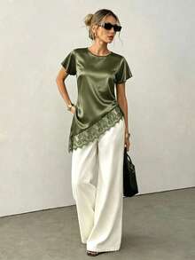Women Down Coats - Olive Green - View 7