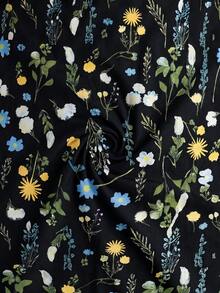 Sweetra CURVE Traje de baño de una pieza con lazo delantero y estampado floral bohemio para mujer, verano 2026, nueva moda para vacaciones y playa - Multicolor - Ver 3