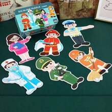 Christmas Decoration Six-In-One Puzzle Set Iron Box, 5 Styles Including Animals And Dinosaurs, Suitable For Children's Flat Puzzles, Preschool Learning Puzzles, Large Puzzle Games For Boys And Girls, Puzzles, Puzzle Boxes - Large puzzle tin box - View 8