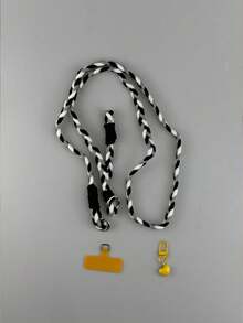 Upgraded Adjustable Length Braided Rope Phone Lanyard, Crossbody Style, Outdoor Travel Anti-Loss Lanyard, Cute Handmade Braided Phone Case Lanyard - Multicolor - View 12