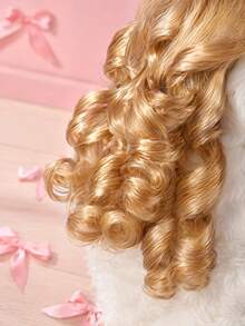 PETSIN 1PC Judge Style Pet Curly Wig For Dogs And Cats, Long Wavy Hair Costume Headpiece, Holiday Party Cosplay Dress Up Accessory, Funny Pet Photo Prop For Halloween Christmas, Perfect Gift For Pet Lovers - Multicolor - View 11