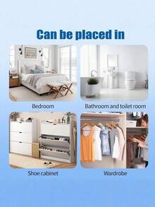 20 Pcs Large Capacity Dehumidification Bags, Reusable Power-Free Moisture Absorber Bags, Efficient Damp Absorbing Packs For Wardrobe, Closet, Bedroom, Bathroom, Basement, RV, Storage Box, Ideal For Humid Weather, Clothes & Shoes Moisture Removal - Multicolor - View 9