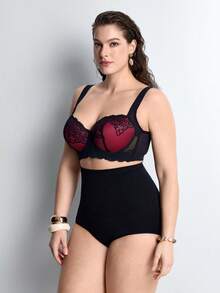 Slumbrini Plus Size Lace Underwire Push-Up Bra - Lift, Support And All-Day Comfort - Hot Pink - View 5