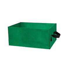 Saco de Cultivo Retangular Verde em Feltro Respirável Não Tecido, Saco de Crescimento de Plantas Nutritivo Reutilizável e Resistente, Recipiente de Plantio para Vegetais, Tomate, Ervas, Flores, Uso Interno e Externo, Paisagismo Doméstico, Suprimentos de Jardim - Verde - Visão 6