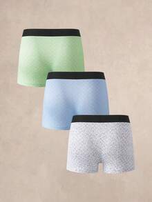 EverLounge Paquete de 3 calzoncillos bóxer cómodos con estampado y contraste de color para hombre - Multicolor - Ver 2