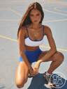 Aralina Women's Colorblock Bra And Shorts Sports Set