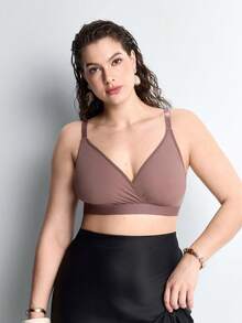 Slumbrini 3pcs Plus Size Women's Comfortable Wireless Unpadded Bras - Multicolor - View 7