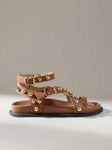 Solecia Women Shoes Spring And Summer New Fashion Brown Comfortable Flat Beach Shoes - Mocha Brown - View 7