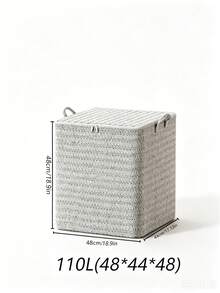 Bolsa de almacenamiento plegable con asa & cremallera, organizador transpirable de gran capacidad, bolsa portátil reforzada para ropa de cama, mantas & edredones, cesto multifuncional para ropa, juguetes, ahorrador de espacio para dormitorio, hogar & residencia estudiantil - Multicolor - Ver 14