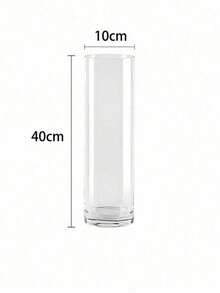 Acrylic Transparent Cylinder Vase Set, Tall Floor VasesUnbreakable Plastic Vases, Suitable For Living Room,Desk, Wedding Centerpiece Flower BouquetDecoration In Different Sizes - transparent - View 19