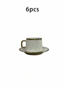 90ML/3.16oz Coffee Cup & Saucer Set, Suitable For Drinking Espresso Or Turkish Coffee - Type I - View 14