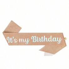 1件/2件組 生日披肩緞帶 It's My Birthday 皇冠頭飾 水鑽生日髮箍 附大頭針 生日披肩與皇冠緞帶 適用生日派對舞會裝飾 新娘皇冠 - 多色 - 查看 21