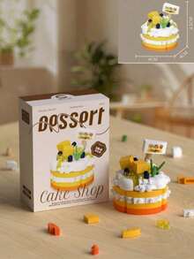 Set 12 Buah, Lebih dari 1700 Balok, Dekorasi Meja Pesta Bertema Makanan Penutup, Set Mainan Balok Bangunan Anak-anak, Perakitan Puzzle, Gaya Lucu dan Manis, Merupakan Hadiah Liburan Ideal untuk Teman - MultiWarna - View 16