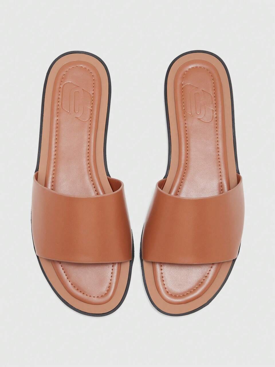 WOMEN SHOES NEW FRENCH RETRO CASUAL BROWN FLAT BOTTOM DRAG, VERSATILE SIMPLE AND LIGHT SLIP-ON COMFORTABLE AND FASHIONABLE BEACH SANDALS SUMMER