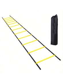 Football Training Equipment Set: Includes Agility Ladder And Marker Discs. Soft Ladder For Footwork, Speed And Agility Training. Ideal For Football, Basketball And Physical Workouts, Practical Sports Auxiliary Gear. - Multicolor - View 9