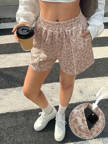 Aidyla 春夏女款休閒運動短褲，百搭時尚，適合日常通勤 - 彩色 - 查看 4