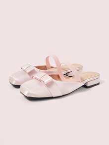 CUCCOO DOLLMOD Summer Big Bow Decoration, Sweet Style Sandals Shopping Date - Pink - View 2