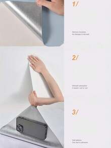 1 Roll Self-Adhesive Peel And Stick Wallpaper, Waterproof & Mold Resistant PVC Wall Stickers With Measurement Guide, Removable Traceless Wall Covering For Bedroom, Wardrobe, Cabinet & Home Renovation - A - View 6