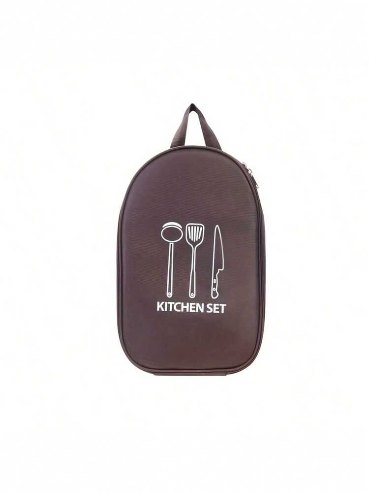 Practical Portable Nylon Kitchenware Storage Bag For Camping, Barbecues And Travel-Easily Organize Outdoor Utensils Such As Knives And Spoons (Single Storage Bag-Excluding Tableware) - Multicolor - View 13