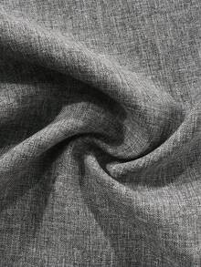 PAVTROS Men's Gray Button Decor Pleated Fashion Versatile Wide Leg Pants - Dark Grey - View 6