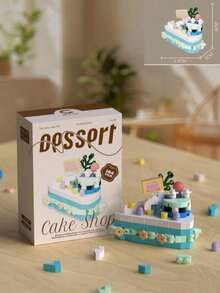 Set 12 Buah, Lebih dari 1700 Balok, Dekorasi Meja Pesta Bertema Makanan Penutup, Set Mainan Balok Bangunan Anak-anak, Perakitan Puzzle, Gaya Lucu dan Manis, Merupakan Hadiah Liburan Ideal untuk Teman - MultiWarna - View 15