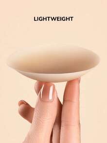 LUVLETTE Reusable Sticky Adhesive Silicone No Show Nipple Covers-A Good Choice For Slim-Fitting T-Shirts Wedding Bra - Vanilla - View 4
