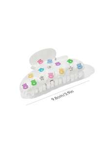 SHEIN X Care Bears 可愛雙面3D熊造型髮夾，適合女性 - 彩色 - 查看 5