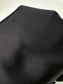 Sunnyshic Brauner Satin Farbblock Rock mit blauer Spitzenkante, A-Linie, asymmetrischer Saum für Frauen, Sommer, Urlaub Strand, elegant süß romantisch, Shopping Date Pendeln Alltag vielseitig - Schwarz - Übersicht 7