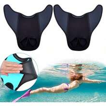 1pc Mermaid Swim Tail, Suitable For Teenagers, Water Sports Swimming Snorkeling Fins, Beach Essential, Swimming Pool Floating Equipment - Multicolor - View 4