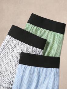 EverLounge Paquete de 3 calzoncillos bóxer cómodos con estampado y contraste de color para hombre - Multicolor - Ver 4