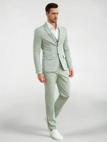 SIGLOCORE Hombres con botón delantero Blazer & Chaleco & Pantalones de traje - verde menta - Ver 5