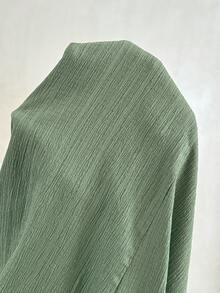 Plussiva Plus Size Maternity Square Neck Tie Strap Solid Color Jumpsuit - Green - View 7