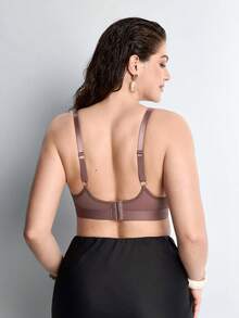 Slumbrini 3pcs Plus Size Women's Comfortable Wireless Unpadded Bras - Multicolor - View 8