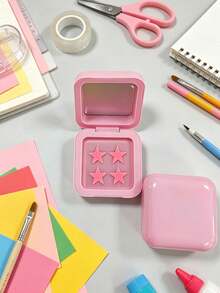 60pcs Cute Star-Shaped Decorative Stickers, Waterproof And Breathable. Made Of Skin-Friendly Material With High Cost Performance, These Stickers Deliver A Mirror Effect And Are Budget-Friendly. Ideal For Outings,Nightclubs, Parties And The World Cup. - Multicolor - View 10