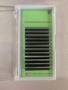 1PC Glamlash 12Rows C/D/L/LU/M W Shape Eyelash Extension 0.07mm 3D Premade Volume Fan Lashes W Style Lashes Faux Mink Volume Lashes Natural Eyelash Lash Clusters, Eyelash Clusters, Individual Eyelashes, Lashes, Fake Lashes - Black - View 8