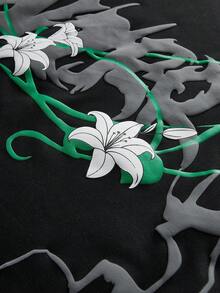 PAVTROS 男士街頭風熱銷 INS 風格 TK T恤，泡泡印花，舒適穿著，適合日常穿著、電音派對、度假，情人節禮物，黑色夏季款 - 黑色 - 查看 4