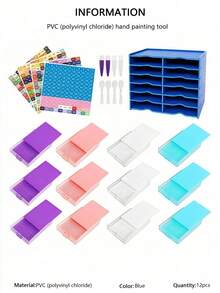 1 Set Diamond Art Trays With Shelf Kits For Adults, New Drawer Tray With Multi-Size Diamond Plate To Keep Diamonds Neatly Aligned Diamond Painting Accessories And Tools - Multicolor - View 19