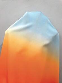 BrightlyHer 大尺碼女款 V 領漸層色休閒百搭日常穿著襯衫 - 彩色 - 查看 9